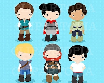 50% OFF SALE Princes II Digital Clipart For Personal and Commercial Use
