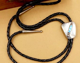 Turquoise bolo tie | Etsy