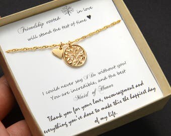 Bridesmaid Gift Jewelry Personalized Necklace Pendant Bridesmaid Jewelry Necklace Wedding Party bridesmaid Gift maid of honor