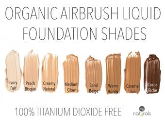 Organic, Vegan Liquid mineral foundation, Titanium Dioxide Free SAMPLE