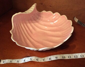 Pink & White Shell Display Dish FREE SHIP