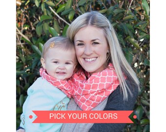 Mommy and Me New Mom Gift Set Mom and Daughter Matching Outfits Mother Daughter Outfits Matching Mommy and Baby Matching Scarves Baby Girl