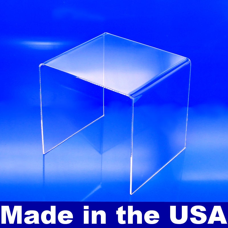 Clear Acrylic Display Risers 2x2x2 up to 8x8x8
