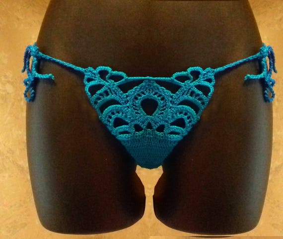 Sexy Crochet Bottom,See Thru Thongs,Low Rise Thong,Barelly There Bottom,Sexy Beach Bottom,Erotic Crochet Thong,Hot Thong 4 Beach & Pool