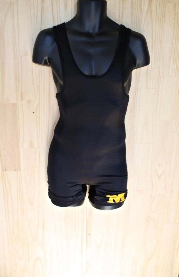 Vintage Brute Nylon Wrestling Singlet/ c. 1980s/ Lycra