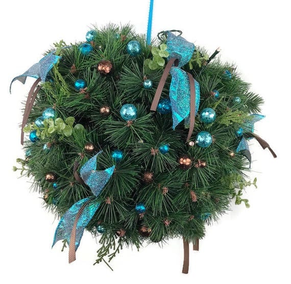 Christmas Kissing Ball evergreen Christmas ball Christmas