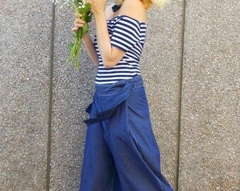 ON SALE Denim Baggy Pants / Baggy Jeans / Denim Drop Crotch Trousers / Baggy Summer Jeans / Drop Crotch Jeans TP12 / Summer 2015