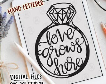 here grows love calligraphy grows Love Etsy here here grows love calligraphy grows Love Etsy here