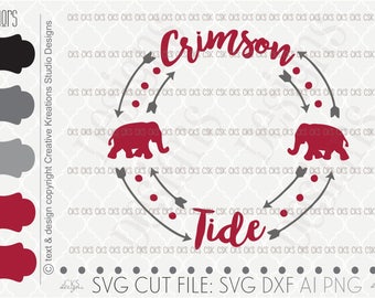 Cut file, Football Svg, Bama Svg, Alabama football svg, Silhouette Cut File, dxf file, ai file, Silhouette Cameo, Cricut, Monogram Circle