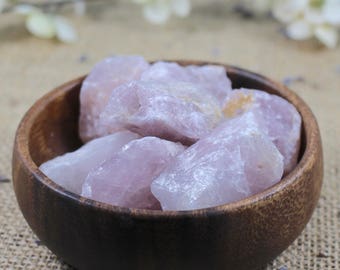 Raw Rose Quartz Crystal Healing Crystals and Stones Raw Crystals Rough Stones Reiki Crystals Chakra Stones Bohemian Decor