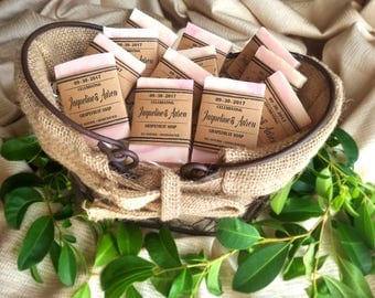 Soap Wedding Favors, Bridal Shower Favors, Baby Shower Favors, Natural Soap, wedding favors, rustic wedding favor, mini soaps, personalized