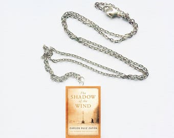The Shadow of the Wind mini book necklace