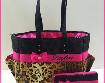 sequin diaper bag