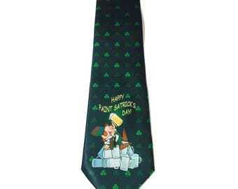 Stonehouse Collection Men's St. Patrick's Day Tie - Funny St Patricks Day Necktie - 26036