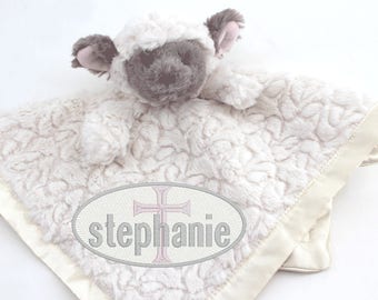 Personalized Baptism Lamb | Christening Gift | Girl Baptism | Boy Baptism | Gift from Godparent | Christening Keepsake | Religious Baby Gift
