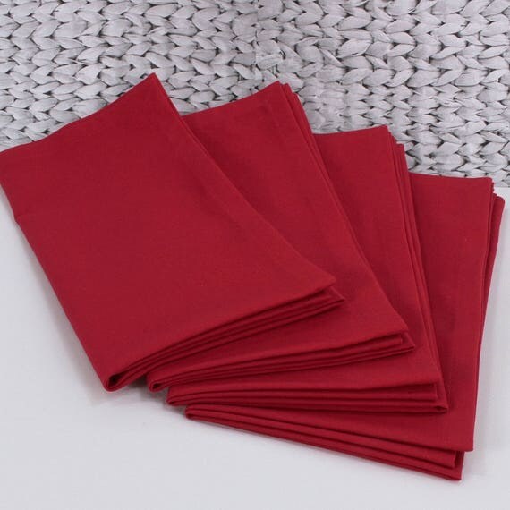Red napkins cloth table napkin cotton napkins Christmas