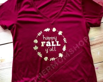 happy fall yall t shirt