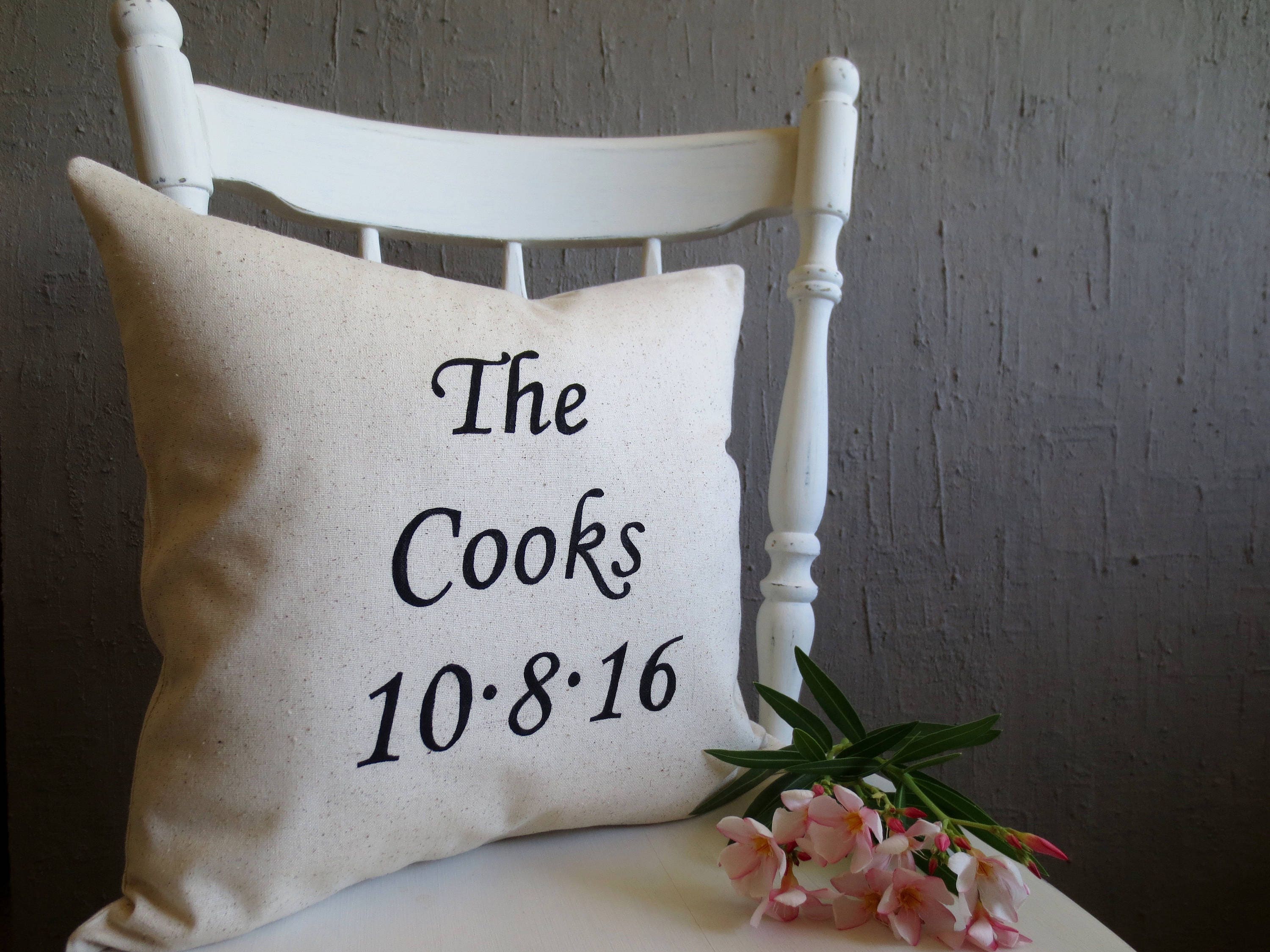 Throw Pillow Custom Pillow Cover Established Personalized