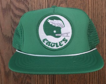 Vintage Deadstock Philadelphia Eagles NFL Mesh Trucker Hat Snapback Baseball Cap Patch