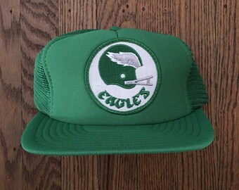 Vintage Deadstock Philadelphia Eagles NFL Mesh Trucker Hat Snapback Hat Baseball Cap Patch