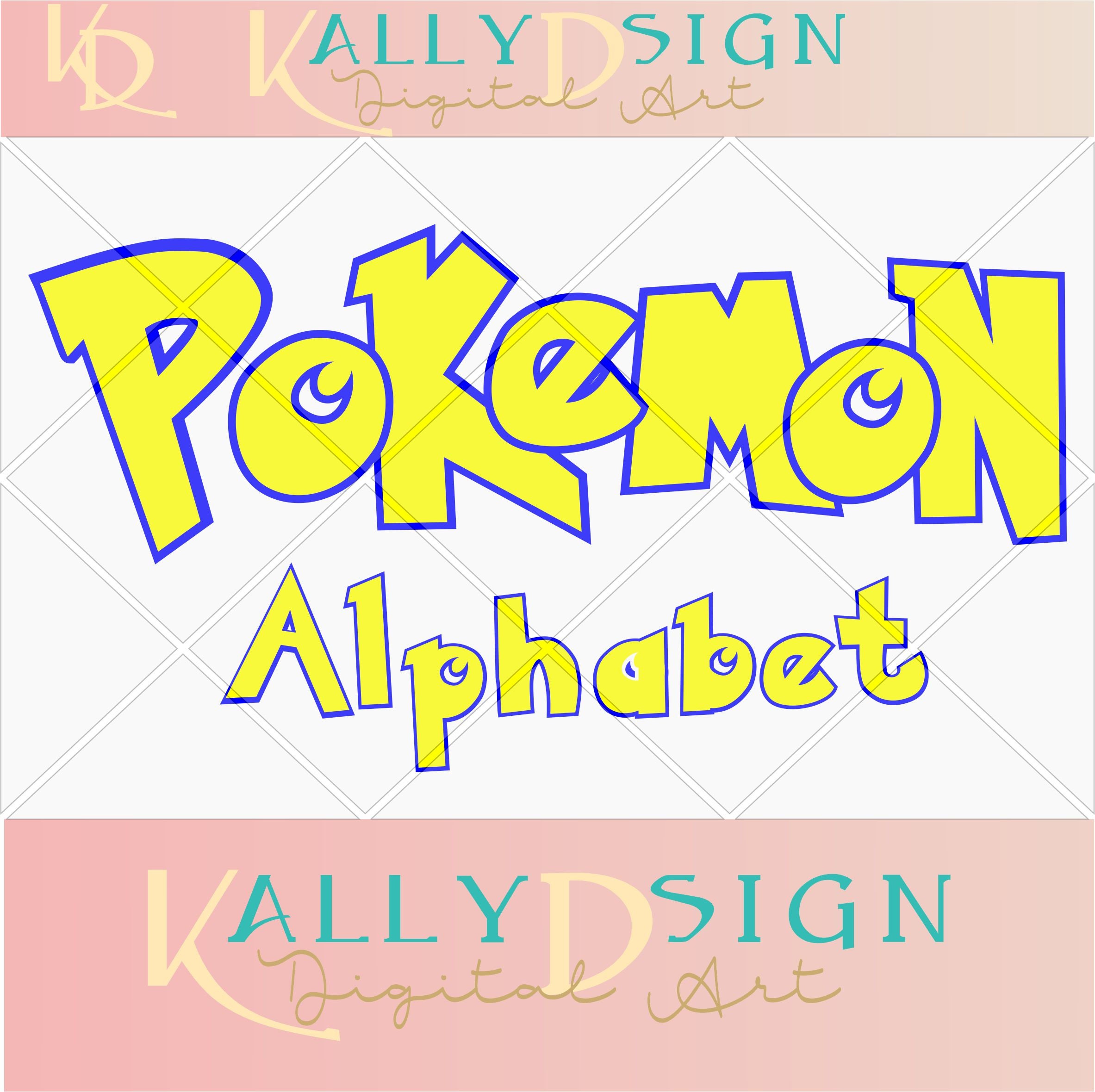 pokemon alphabet pokemon svg alphabet letters svg fonts