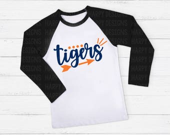 Tigers SVG, Football SVG, College Football SVG, Cricut Cut Files, Silhouette Cut Files