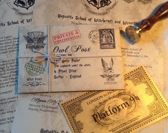 Harry Potter Gift - A "Lost in the Owl Post" Harry Potter Personalized Hogwarts Acceptance Letter