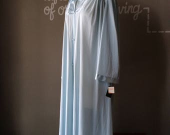 1960s NWT Vanity Fair Robe / 60s Aqua Housecoat / 1960’s Mid-Century Lounge / 60’s True Vintage Pyjamas Unique Gift Ideas / NOS Deadstock