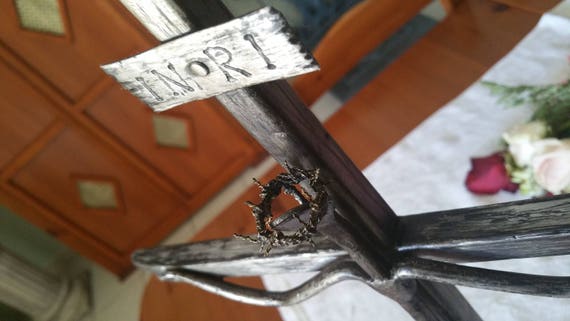 Crocifisso da parete o tavolo Arte Sacra Croce ferro battuto