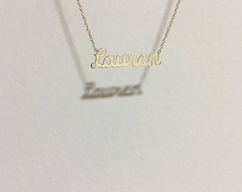 Gold name necklace | Etsy