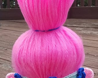 Crochet Princess Poppy Hat Inspired by the Movie Trolls - Poppy troll Costume
