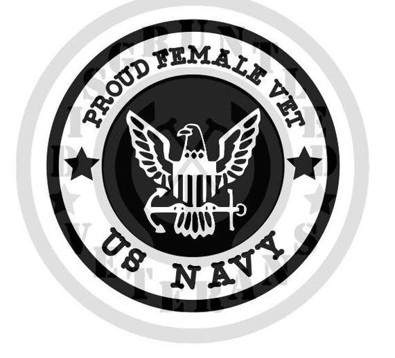 Download Proud Female Vet Vinyl Decal US Navy Decal Female Veteran