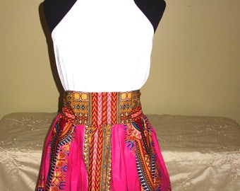 Boho Skirts/ Dashiki Skirts/Midi Skirts/ African Midi Skirts/ Ankara Skirts/ African Clothing / Tribal Skirts / Tropical Skirts