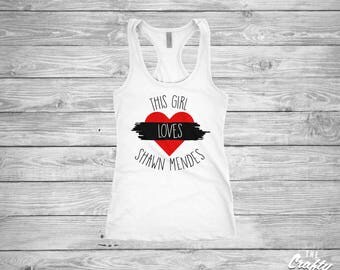 This Girl Loves Shawn Mendes shirt - Shawn Mendes - Concert - Music - Custom - Ladies and Girls