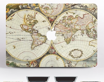 World Map Macbook Pro 13 MacBook Pro 13 inch MacBook Pro 15 inch 11 MacBook Air 13 MacBook 13 Decal Mac Apple MacBook Decal Vinyl DR136