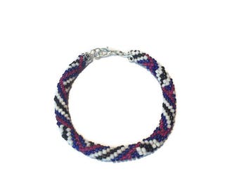 Bead Bracelet Women Roll On Bracelet Nepal Bracelet Seed Bead Bracelet Beaded Bracelets Crochet Bracelet Glass Bead Bracelet Jewelry Gift