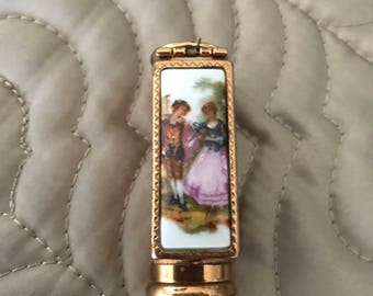 Vintage (Limoge?) Lipstick Holder and Mirror