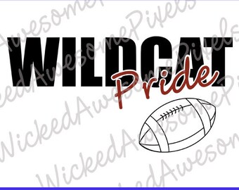 Wildcats svg, School Team svg, Wildcat Pride, Wildcats Cut File, School Sport svg, Wildcats Iron On, Digital Download, EPS, PNG, DXF