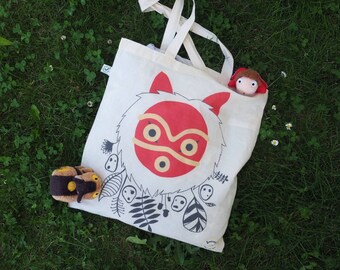 Tote bag Mononoke Him (Princess Mononoke) Studio Ghibli