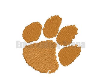 Football embroidery design - (Clemson Tigers) - instant DOWNLOAD digital file