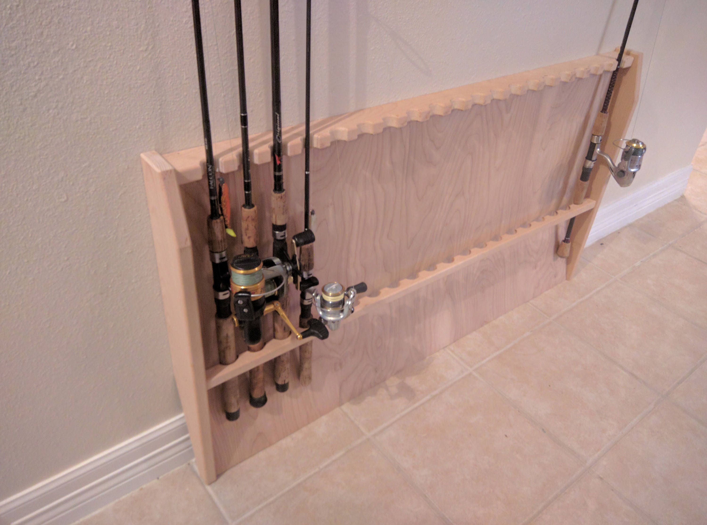 Fishing Rod Rack Compact Twenty Fishing Pole Rack Holder