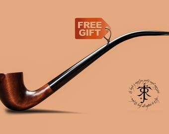 Gandalf pipe/Smoking pipe/Tobacco pipe/Lord of the Rings/Churchwarden pipe/Hobbit pipe/Wizard pipe/Long stem pipe/Handmade/Custom engraving