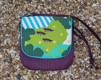 Japanese Fabric Mini Messenger Handbag