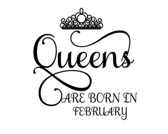 Download Queens are Born in October SVG Crown