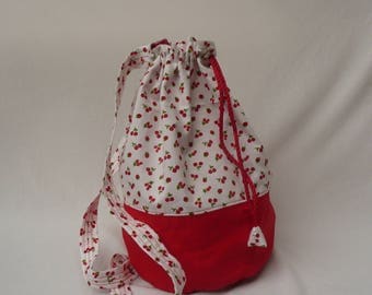 Cherry patterned Duffle Bag