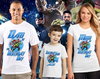 The Avengers Birthday Shirt, The Avengers Custom Shirt, Personalized The Avengers, The Avengers family shirts, Birthday t-shirts