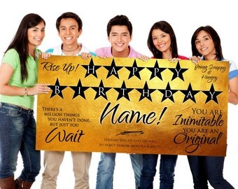 Hamilton Musical Personalized/Customized Birthday Banner