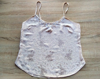 Beige vintage lace cami