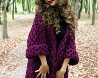 SALE Cardigan 100% wool