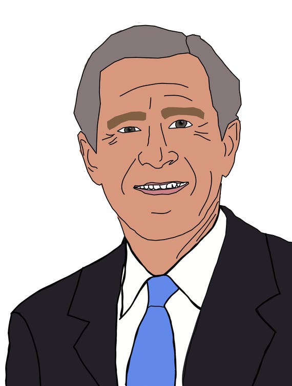 George W. Bush Stickers APRdesignsUSA